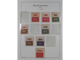 1872/45, meist postfrische und teils gestempelte reichhaltige Material-Sammlung inkl. Dienstmarken, dabei viele Varianten, Fa