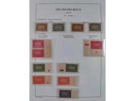 1872/45, meist postfrische und teils gestempelte reichhaltige Material-Sammlung inkl. Dienstmarken, dabei viele Varianten, Fa