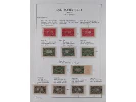 1872/45, meist postfrische und teils gestempelte reichhaltige Material-Sammlung inkl. Dienstmarken, dabei viele Varianten, Fa