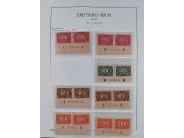 1872/45, meist postfrische und teils gestempelte reichhaltige Material-Sammlung inkl. Dienstmarken, dabei viele Varianten, Fa