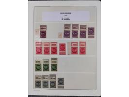 1872/45, meist postfrische und teils gestempelte reichhaltige Material-Sammlung inkl. Dienstmarken, dabei viele Varianten, Fa