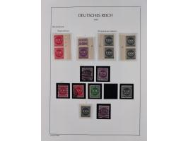 1872/45, meist postfrische und teils gestempelte reichhaltige Material-Sammlung inkl. Dienstmarken, dabei viele Varianten, Fa