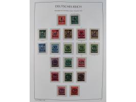 1872/45, meist postfrische und teils gestempelte reichhaltige Material-Sammlung inkl. Dienstmarken, dabei viele Varianten, Fa