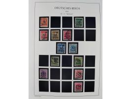 1872/45, meist postfrische und teils gestempelte reichhaltige Material-Sammlung inkl. Dienstmarken, dabei viele Varianten, Fa