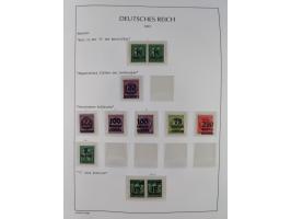 1872/45, meist postfrische und teils gestempelte reichhaltige Material-Sammlung inkl. Dienstmarken, dabei viele Varianten, Fa