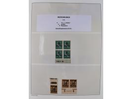 1872/45, meist postfrische und teils gestempelte reichhaltige Material-Sammlung inkl. Dienstmarken, dabei viele Varianten, Fa