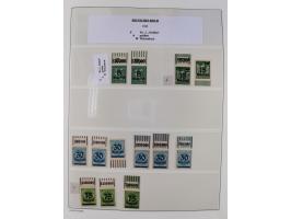 1872/45, meist postfrische und teils gestempelte reichhaltige Material-Sammlung inkl. Dienstmarken, dabei viele Varianten, Fa