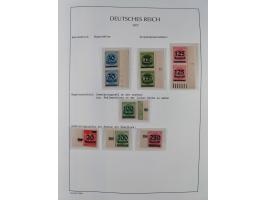 1872/45, meist postfrische und teils gestempelte reichhaltige Material-Sammlung inkl. Dienstmarken, dabei viele Varianten, Fa