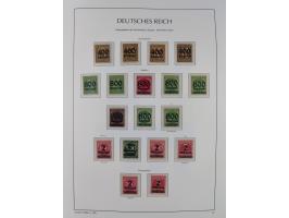 1872/45, meist postfrische und teils gestempelte reichhaltige Material-Sammlung inkl. Dienstmarken, dabei viele Varianten, Fa