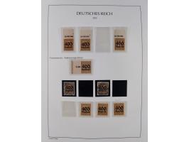 1872/45, meist postfrische und teils gestempelte reichhaltige Material-Sammlung inkl. Dienstmarken, dabei viele Varianten, Fa