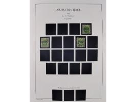 1872/45, meist postfrische und teils gestempelte reichhaltige Material-Sammlung inkl. Dienstmarken, dabei viele Varianten, Fa