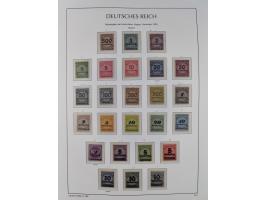 1872/45, meist postfrische und teils gestempelte reichhaltige Material-Sammlung inkl. Dienstmarken, dabei viele Varianten, Fa