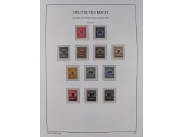 1872/45, meist postfrische und teils gestempelte reichhaltige Material-Sammlung inkl. Dienstmarken, dabei viele Varianten, Fa