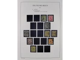 1872/45, meist postfrische und teils gestempelte reichhaltige Material-Sammlung inkl. Dienstmarken, dabei viele Varianten, Fa