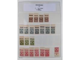 1872/45, meist postfrische und teils gestempelte reichhaltige Material-Sammlung inkl. Dienstmarken, dabei viele Varianten, Fa