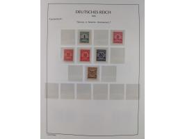 1872/45, meist postfrische und teils gestempelte reichhaltige Material-Sammlung inkl. Dienstmarken, dabei viele Varianten, Fa