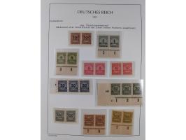 1872/45, meist postfrische und teils gestempelte reichhaltige Material-Sammlung inkl. Dienstmarken, dabei viele Varianten, Fa