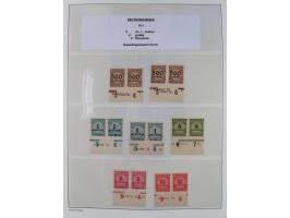 1872/45, meist postfrische und teils gestempelte reichhaltige Material-Sammlung inkl. Dienstmarken, dabei viele Varianten, Fa