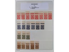 1872/45, meist postfrische und teils gestempelte reichhaltige Material-Sammlung inkl. Dienstmarken, dabei viele Varianten, Fa