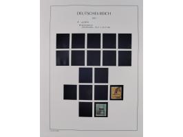 1872/45, meist postfrische und teils gestempelte reichhaltige Material-Sammlung inkl. Dienstmarken, dabei viele Varianten, Fa