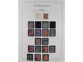 1872/45, meist postfrische und teils gestempelte reichhaltige Material-Sammlung inkl. Dienstmarken, dabei viele Varianten, Fa