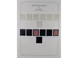 1872/45, meist postfrische und teils gestempelte reichhaltige Material-Sammlung inkl. Dienstmarken, dabei viele Varianten, Fa