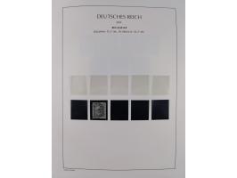 1872/45, meist postfrische und teils gestempelte reichhaltige Material-Sammlung inkl. Dienstmarken, dabei viele Varianten, Fa
