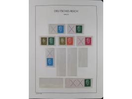 1872/45, meist postfrische und teils gestempelte reichhaltige Material-Sammlung inkl. Dienstmarken, dabei viele Varianten, Fa