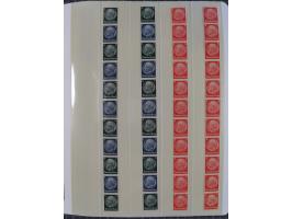 1872/45, meist postfrische und teils gestempelte reichhaltige Material-Sammlung inkl. Dienstmarken, dabei viele Varianten, Fa