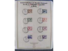 1872/45, meist postfrische und teils gestempelte reichhaltige Material-Sammlung inkl. Dienstmarken, dabei viele Varianten, Fa