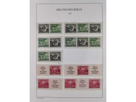 1872/45, meist postfrische und teils gestempelte reichhaltige Material-Sammlung inkl. Dienstmarken, dabei viele Varianten, Fa