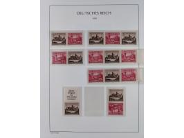 1872/45, meist postfrische und teils gestempelte reichhaltige Material-Sammlung inkl. Dienstmarken, dabei viele Varianten, Fa