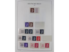 1872/45, meist postfrische und teils gestempelte reichhaltige Material-Sammlung inkl. Dienstmarken, dabei viele Varianten, Fa