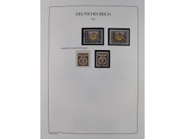 1872/45, meist postfrische und teils gestempelte reichhaltige Material-Sammlung inkl. Dienstmarken, dabei viele Varianten, Fa