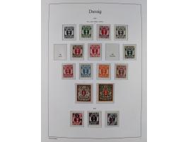 1920/39, meist postfrische Sammlungen Danzig inkl. Porto und Port Gdansk mit u.a. Mi.-Nr. P. I/I postfrisch (FB Soecknick BPP