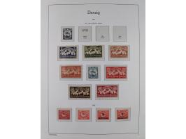 1920/39, meist postfrische Sammlungen Danzig inkl. Porto und Port Gdansk mit u.a. Mi.-Nr. P. I/I postfrisch (FB Soecknick BPP