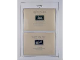 1920/39, meist postfrische Sammlungen Danzig inkl. Porto und Port Gdansk mit u.a. Mi.-Nr. P. I/I postfrisch (FB Soecknick BPP