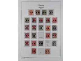 1920/39, meist postfrische Sammlungen Danzig inkl. Porto und Port Gdansk mit u.a. Mi.-Nr. P. I/I postfrisch (FB Soecknick BPP