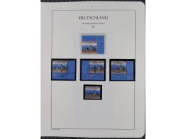 1949/2024, umfangreiche postfrische und zusätzlich teils gestempelte Sammlung in über 100 Vordruckalben und hunderten losen B