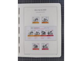 1949/2024, umfangreiche postfrische und zusätzlich teils gestempelte Sammlung in über 100 Vordruckalben und hunderten losen B