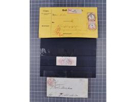 1853/74, kleine Partie mit Hannover Mi. 6 im Paar sowie 5 Belegen, dabei Hamburg Zierbrief und Brustschild-Paketkarte.