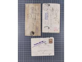 1892, Partie mit fünf Briefen vom Schiffsunglück “Dampfer Eider”, dabei je zwei Briefe mit L2 “Frankirter Brief aus gestrande