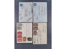 1921/28, Partie mit 16 Briefen und Karten mit diversen Schiffspost-Stempeln, dabei elf Belege aus der Inflationszeit mit u.a.