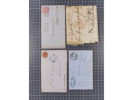 1824/82, ca. 40 Briefe, Karten und Ganzsachen ab Vorphila mit interessanten Stempeln, &nbsp;frankierte Belege mit Destination