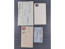 1824/82, ca. 40 Briefe, Karten und Ganzsachen ab Vorphila mit interessanten Stempeln, &nbsp;frankierte Belege mit Destination