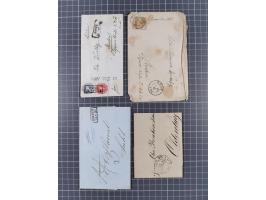 1824/82, ca. 40 Briefe, Karten und Ganzsachen ab Vorphila mit interessanten Stempeln, &nbsp;frankierte Belege mit Destination