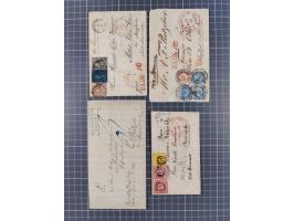 1824/82, ca. 40 Briefe, Karten und Ganzsachen ab Vorphila mit interessanten Stempeln, &nbsp;frankierte Belege mit Destination