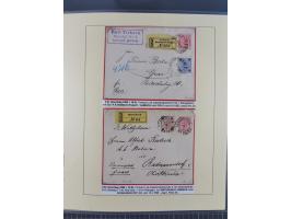 1885/99, umfangreiche Krain Briefsammlung mit über 140 Briefen und Karten, viele Mehrfach- und Mischfrankaturen sowie weitere