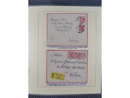 1885/99, umfangreiche Krain Briefsammlung mit über 140 Briefen und Karten, viele Mehrfach- und Mischfrankaturen sowie weitere