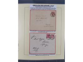 1885/99, umfangreiche Krain Briefsammlung mit über 140 Briefen und Karten, viele Mehrfach- und Mischfrankaturen sowie weitere